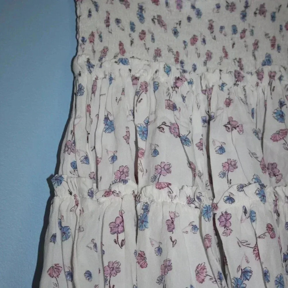 Skylar + Madison Pink and Blue Floral Print Skirt Sized Medium - Picture 8 of 14